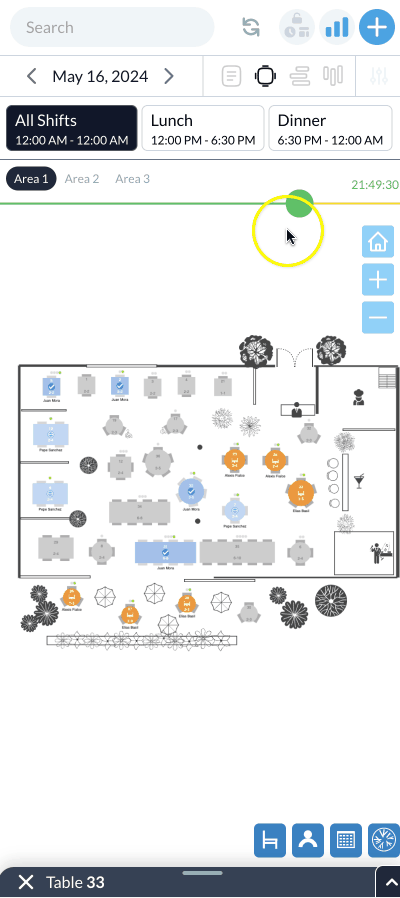 Mobile Booking Management 3 Resv reservations mobile floor view